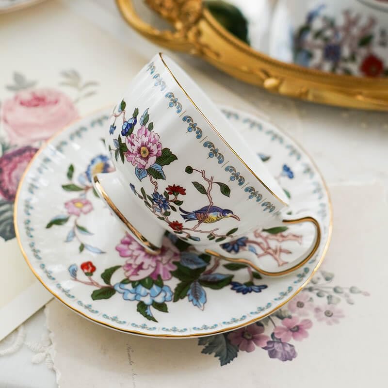 Amazon.com | Aynsley Pembroke Oban Fine Bone China Teacup & Saucer